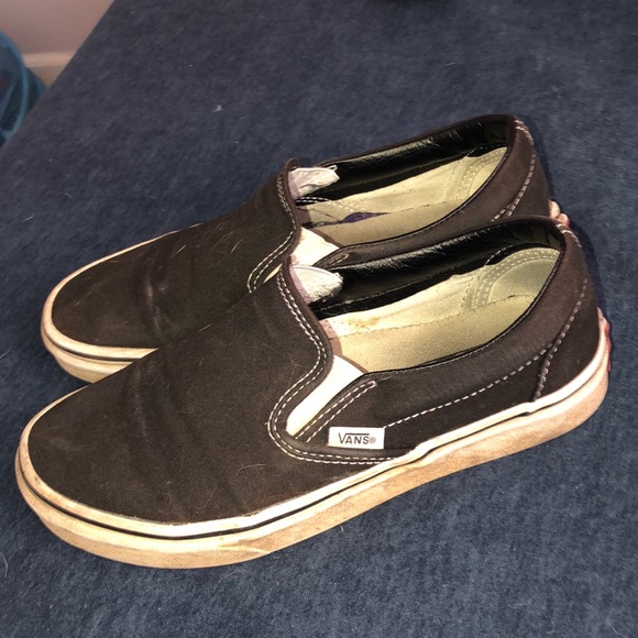 Black Slip on Vans - Picture 2 of 5